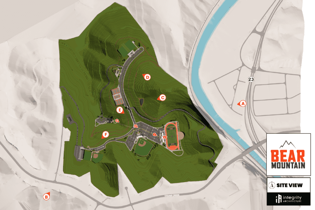 Rendering for Bear Mountain Outdoor Athletic Facilities