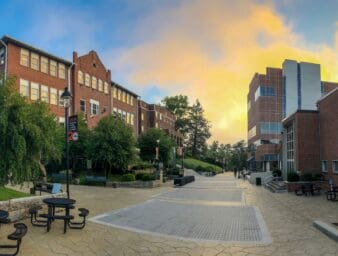 Campus photo of Benefactors Plaza