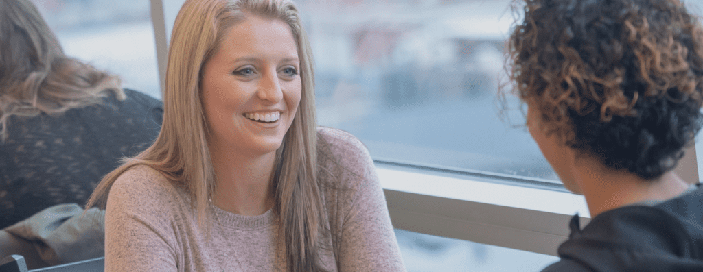 student smiling