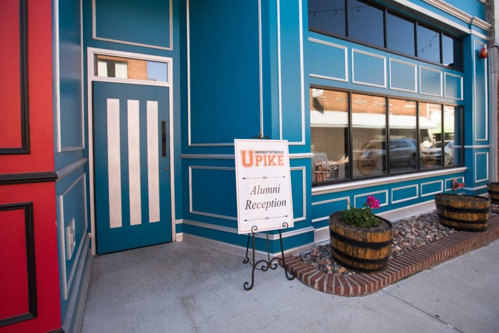 welcome sign for UPIKE alumni