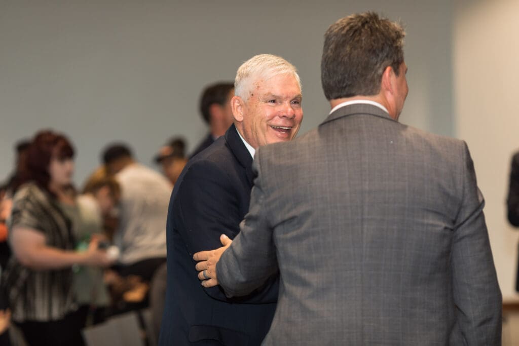 Bill Baird smiling after the event