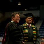 UPIKE President Burton J. Webb, Ph.D. with Braxton M. Whitmore of Hazard, Ky.