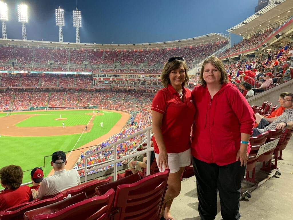 Alumni enjoying the game