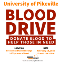 blood drive 2020 flyer