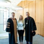 President Webb, Howard Roberts, and Tiffany Craft