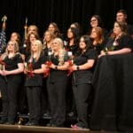Graduates reciting the Florence Nightingale pledge.