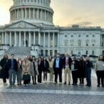 upike students standing outside of united states capital in washington dc